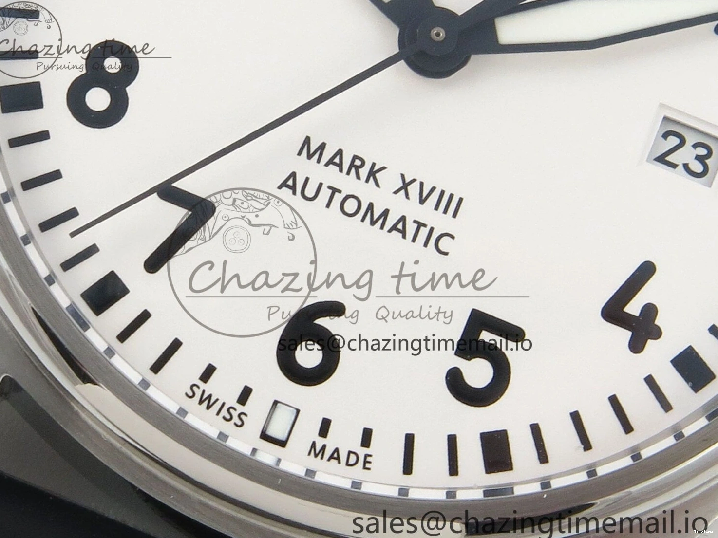 MIROTIME 0320 SunProtective Pilot Mark XX BLSF SS 1:1 Best Edition White Dial on Black Rubber Strap MIYOTA 6995